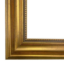 Load image into Gallery viewer, Fox Flushing Ducks Oil Painting Print on Canvas, Gold Frame: Antiqued gold resin / 5" x 6"