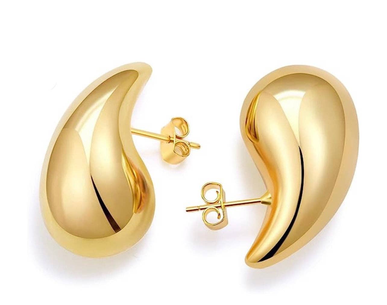 Elia Raindrop Earring: Silver / 20mm