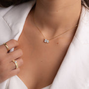 Toi et Moi Necklace: Gold