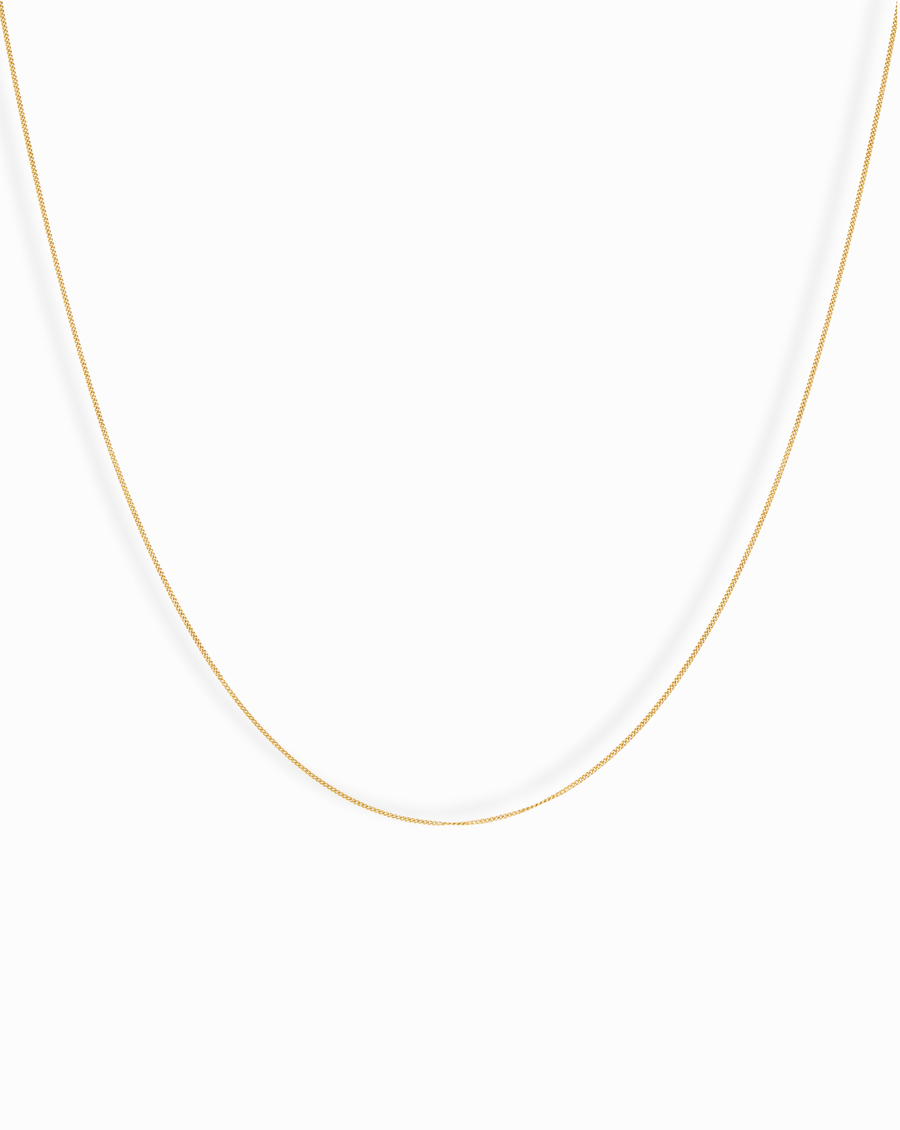 Gavin Curblink Chain Necklace: 18-20" / 14k gold filled