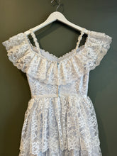 Load image into Gallery viewer, Janet - Tiered Lace 1970's Dress, 34" Bust, 26" Waist
