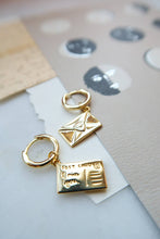 Load image into Gallery viewer, Love Letter Postcard Earrings