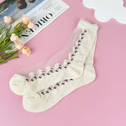 Tulip mid-calf summer stockings: C