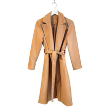 Load image into Gallery viewer, Beige Wrap Coat, 36" Bust