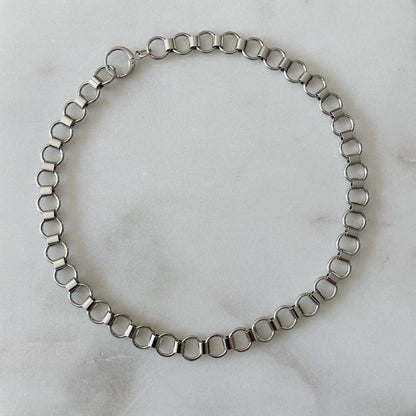 One in A Million Silver Choker Necklace: 15" / Gold Filled