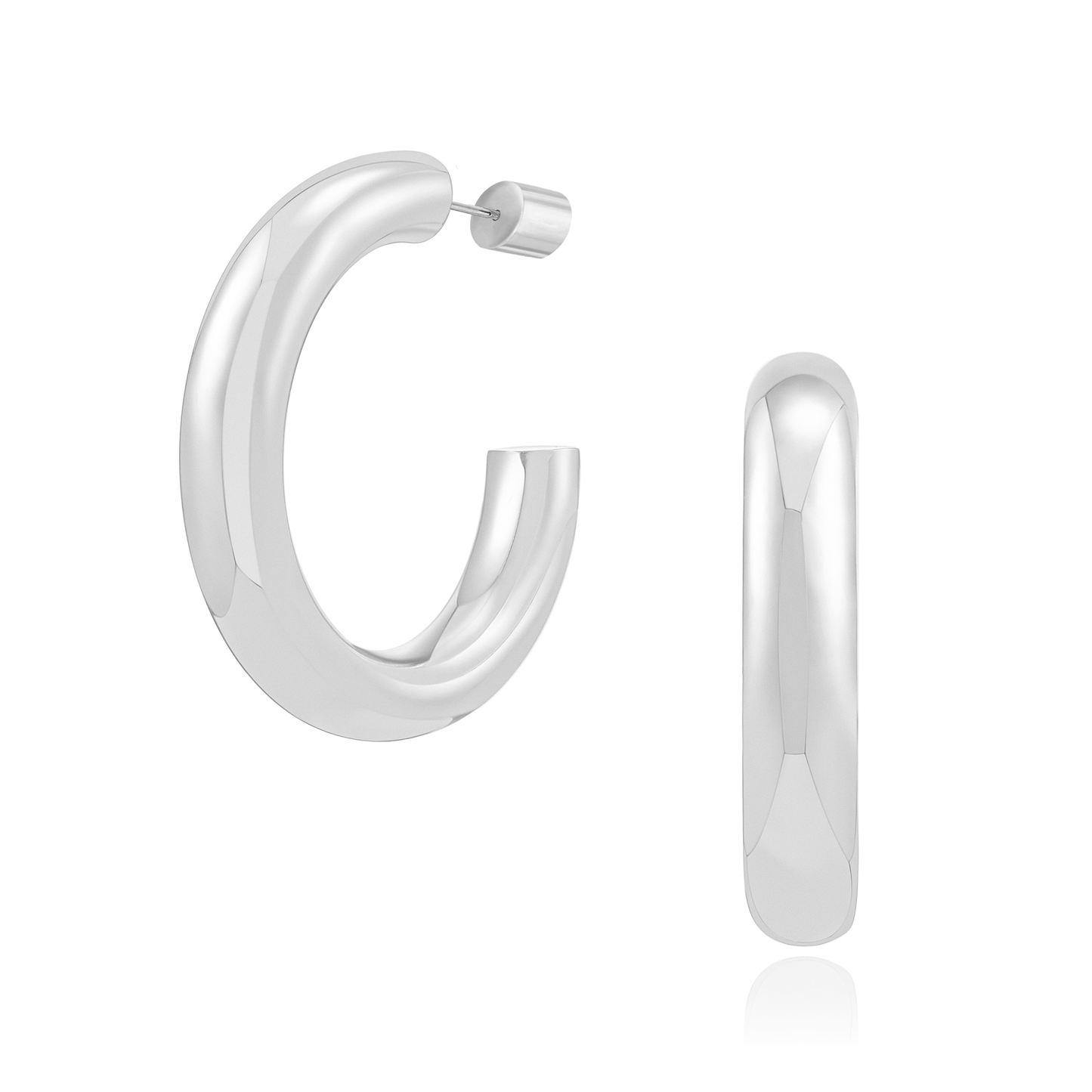 Amour Hoops: Silver