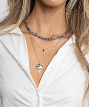 Load image into Gallery viewer, Ines Raindrop Necklace Sapphire