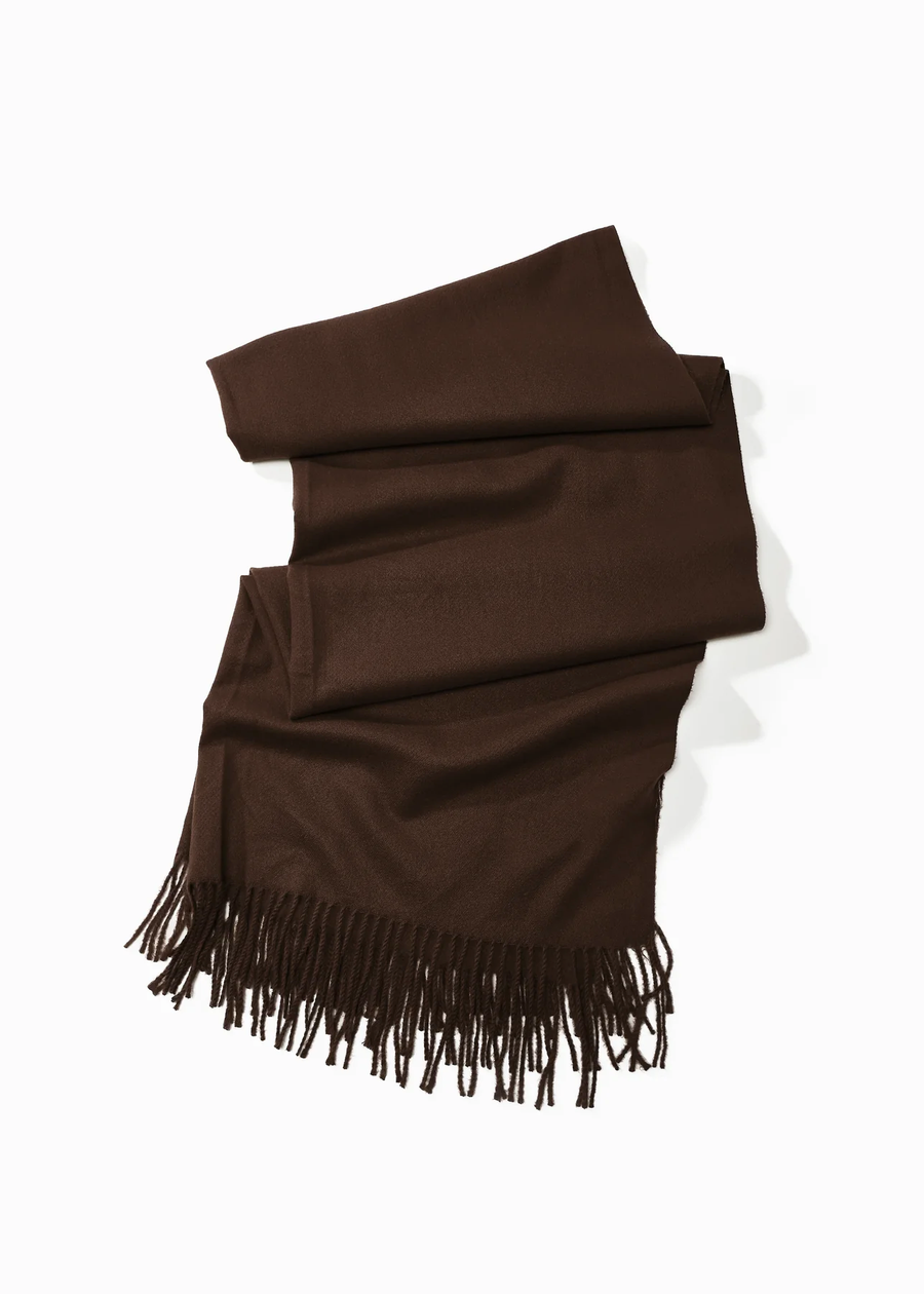 Cozy Woven Cashmere Wrap Shawl Scarf Throw: Black