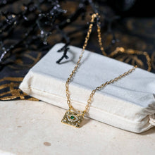 Load image into Gallery viewer, Stainless Steel Evil Eye Bar Necklace: Protection Jewelry