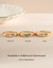 Load image into Gallery viewer, CZ Dome Ring: Gold / 7