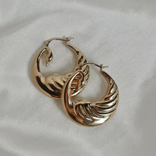 Load image into Gallery viewer, Odette Swan Hoops - Petite