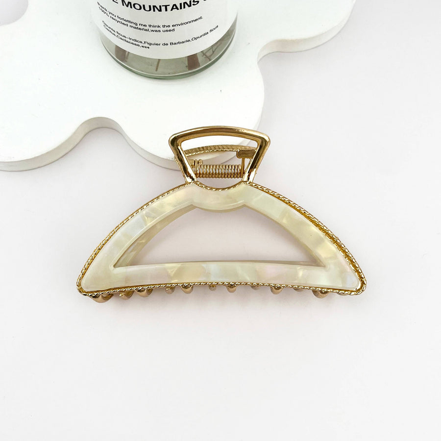 Minimalist Elegant Alloy & Acetate Hair Claw Clip ✨: B