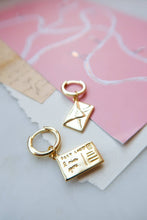 Load image into Gallery viewer, Love Letter Postcard Earrings