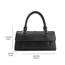Load image into Gallery viewer, Carol Black Recycled Vegan Top Handle Bag
