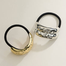 Load image into Gallery viewer, Chunky Dome Hammered Hair Tie: SV / ONE / 5DH88031