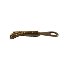 Load image into Gallery viewer, 5-1/4" Antiqued Brass Equestrian Riding Boot Bottle Opener