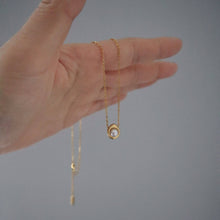 Load image into Gallery viewer, Margaret Pearl Necklace | Dainty Everyday Gold Necklace