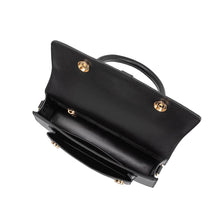 Load image into Gallery viewer, Carol Black Recycled Vegan Top Handle Bag