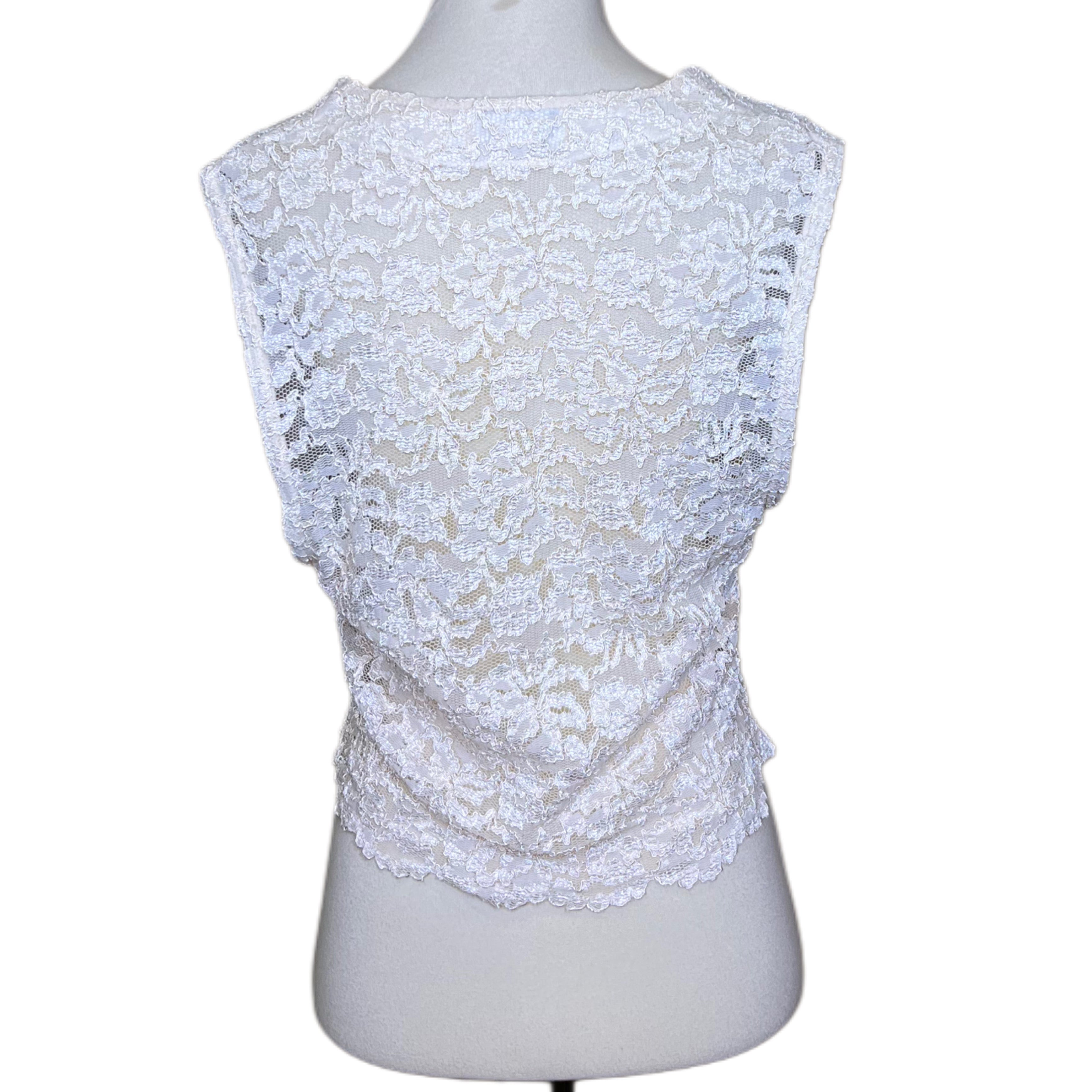 Lace Vest, 1990’s, 38” Bust