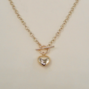 Puff Heart Necklace