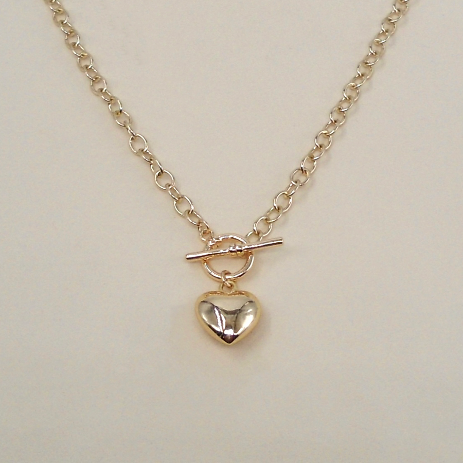 Puff Heart Necklace