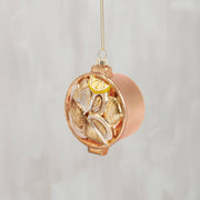 Glass Clam Bake Pot Ornament