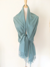 Load image into Gallery viewer, Cashmere All-in-one scarf + shawl + blanket for any Occasion: Black