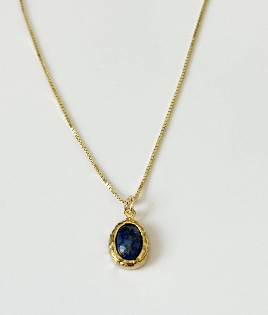 Love Stoned Necklace: Blue