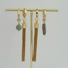 Load image into Gallery viewer, Little Fringe Huggie Hoop Earrings