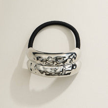 Load image into Gallery viewer, Chunky Dome Hammered Hair Tie: GD / ONE / 5DH88031