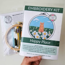 Load image into Gallery viewer, Happy Cat Embroidery Kit