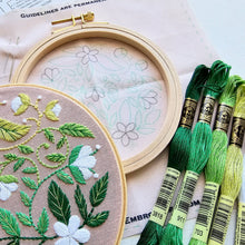 Load image into Gallery viewer, Blissful Blooms Beginner Embroidery Kit