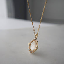Load image into Gallery viewer, Aurora Necklace | White Shell Pendant Necklace
