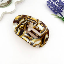 Load image into Gallery viewer, Oversized Minimal Solid Hollow Alligator Clip-Summer gift: Brown