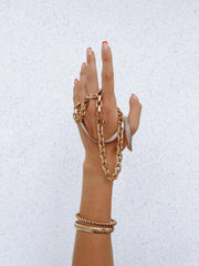 Lina Chain Cuff: Gold