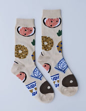 Load image into Gallery viewer, Bagels 100% Cotton Women's Crew Socks