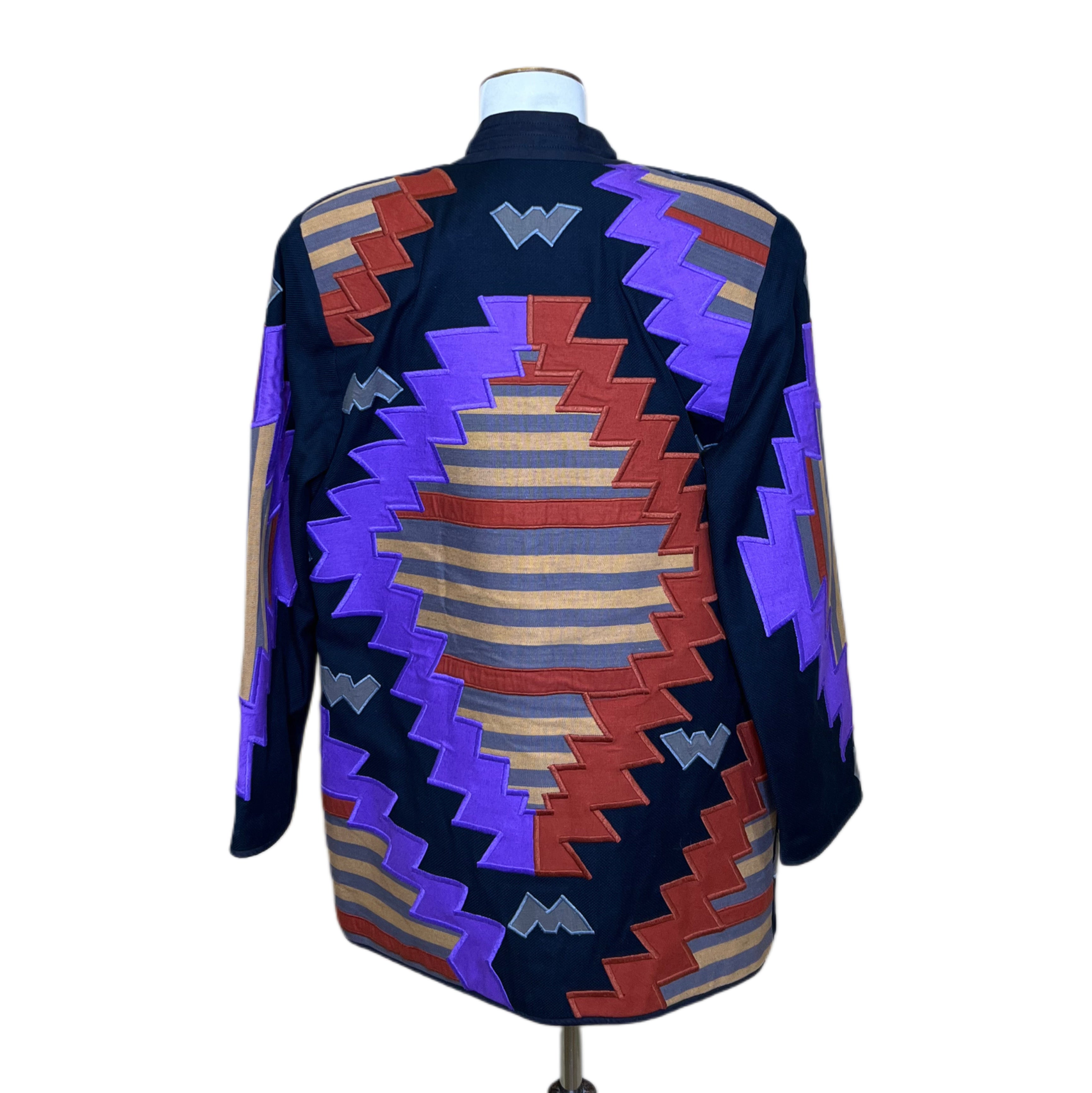Colorful western Jacket, 1980s, 40” Bust