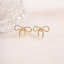 Load image into Gallery viewer, Bow Studs: Gold
