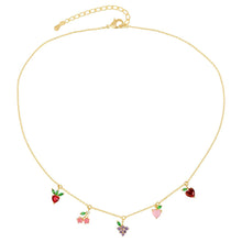 Load image into Gallery viewer, Fruit Basket Choker: Silver