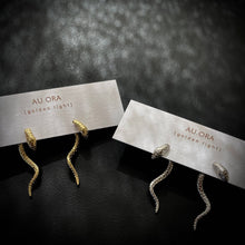 Load image into Gallery viewer, Serpentine Earrings: Silver