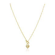 Heart Locked Toggle Necklace