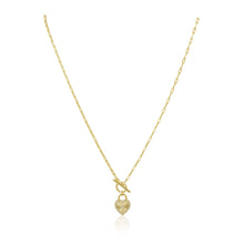 Load image into Gallery viewer, Heart Locked Toggle Necklace