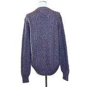 Mauve Fisherman Knit, 1980s, 46” Bust