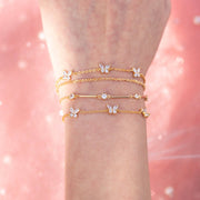 Born to Fly Butterfly Bracelet: Gold