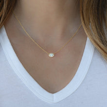 Load image into Gallery viewer, Opal Halo Necklace: Silver
