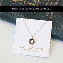 Load image into Gallery viewer, Gold Plated Vintage Potion Elixer Charm Necklace: Clear Crystal