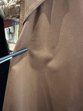 Load image into Gallery viewer, Janet - 1970's Brown Trench w/ Lamb trim &amp; MK belt, 38" Bust, As is