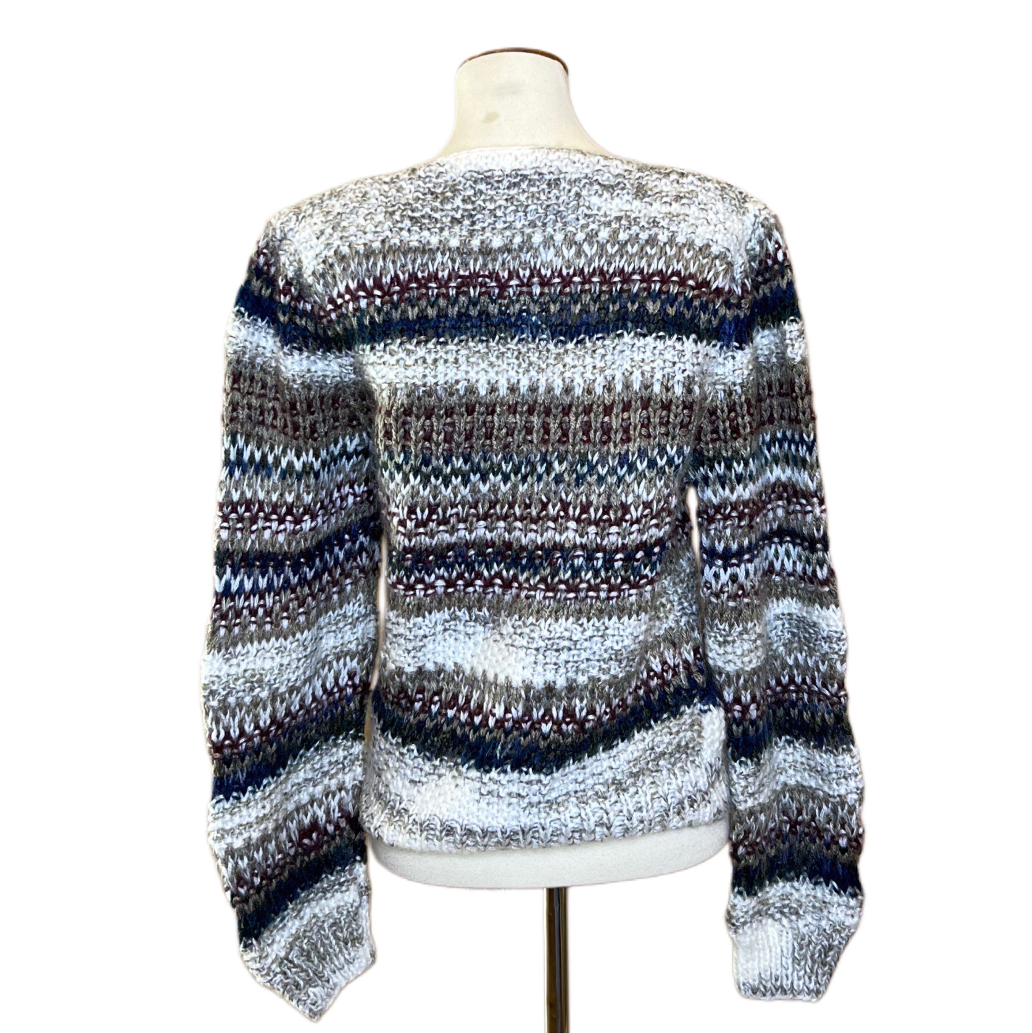Striped Sweater, 1980s, 40” Bust