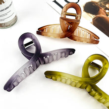 Load image into Gallery viewer, 🍂 Matte Brown Large Claw Clip – 13cm Elegant Hair Accessor: Green