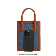 Load image into Gallery viewer, Roberta Denim Small Tote Bag